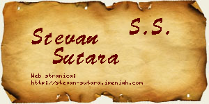 Stevan Sutara vizit kartica